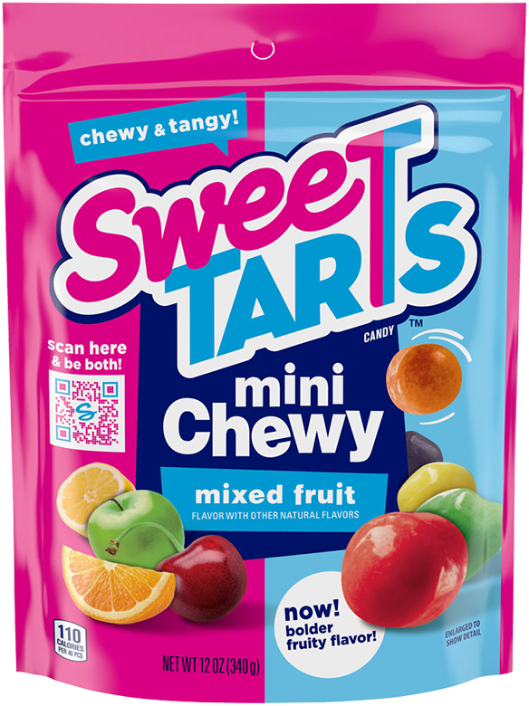 SweeTARTS Extreme Chewy Sour Candy, 11 oz Resealable Bag 