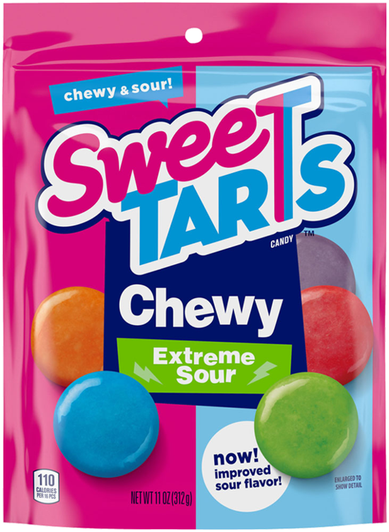 SWEETARTS Extreme Sour Chewy Candy 1.65 oz. Wrapper, Packaged Candy